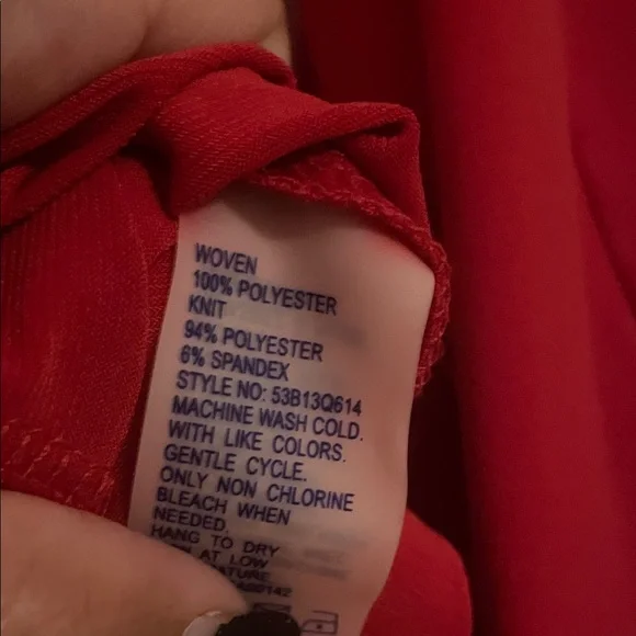 Nygard Vibrant Red Women's Button-Down Shirt - Picture 4 of 4